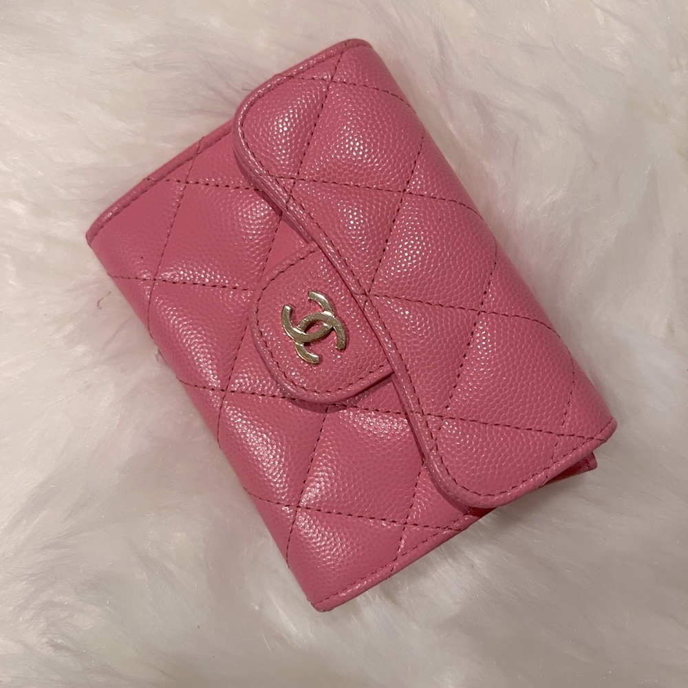 Authentic Chanel pink wallet